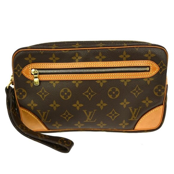 Louis Vuitton Handbags - Louis Vuitton Marly Dragonne GM Clucth Bag M51825 SL0062 YQ05097 BNN05